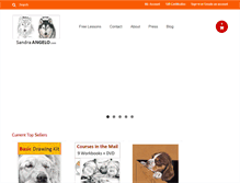 Tablet Screenshot of discoverartwithsandra.com